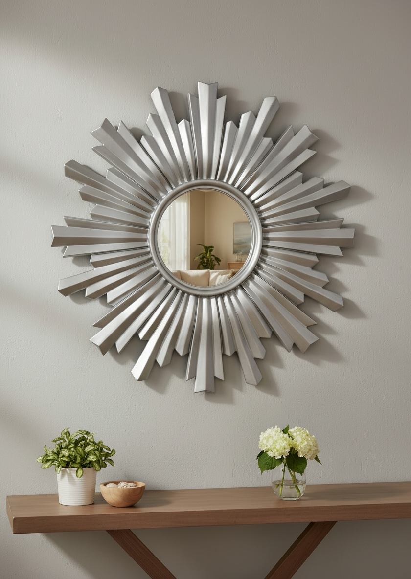 Champagne Sun Decorative Mirror