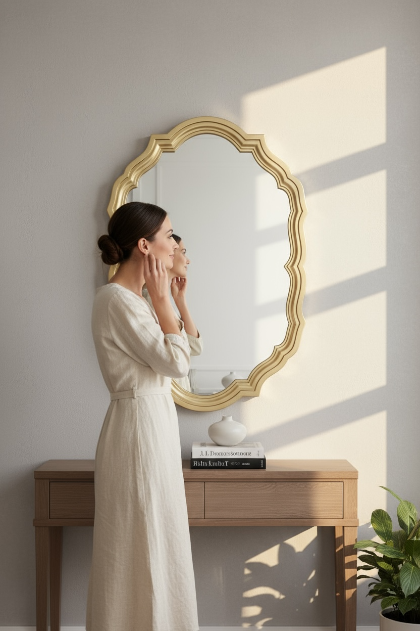 Alorah Oval Decorative Mirror