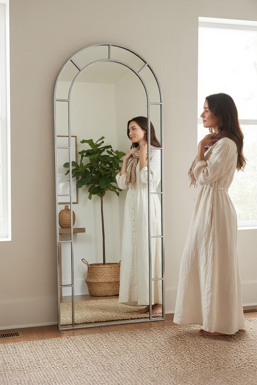 Silver Glaze Dresser Mirror