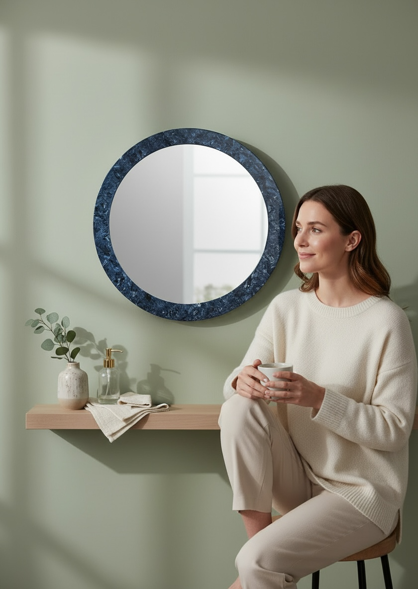 Blue Well Decorative Mirror