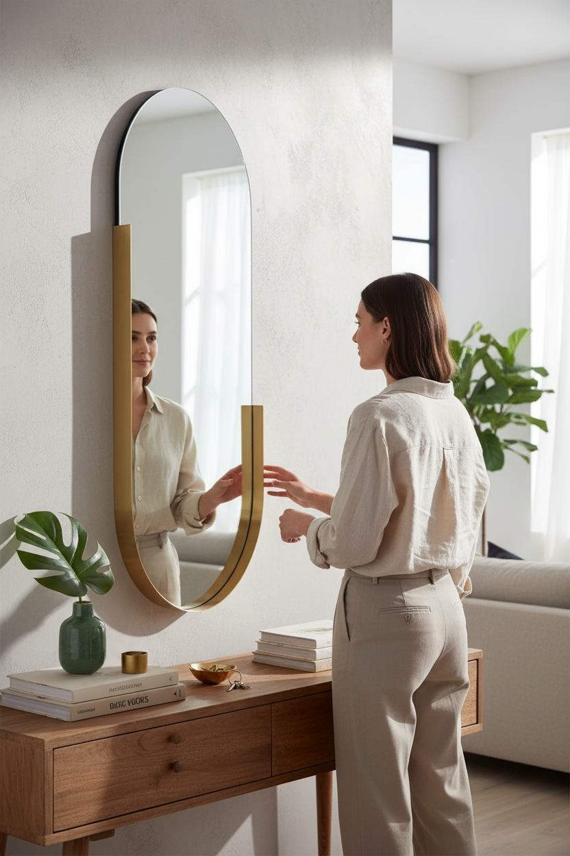 Zigzag Capsules Pvd Mirror