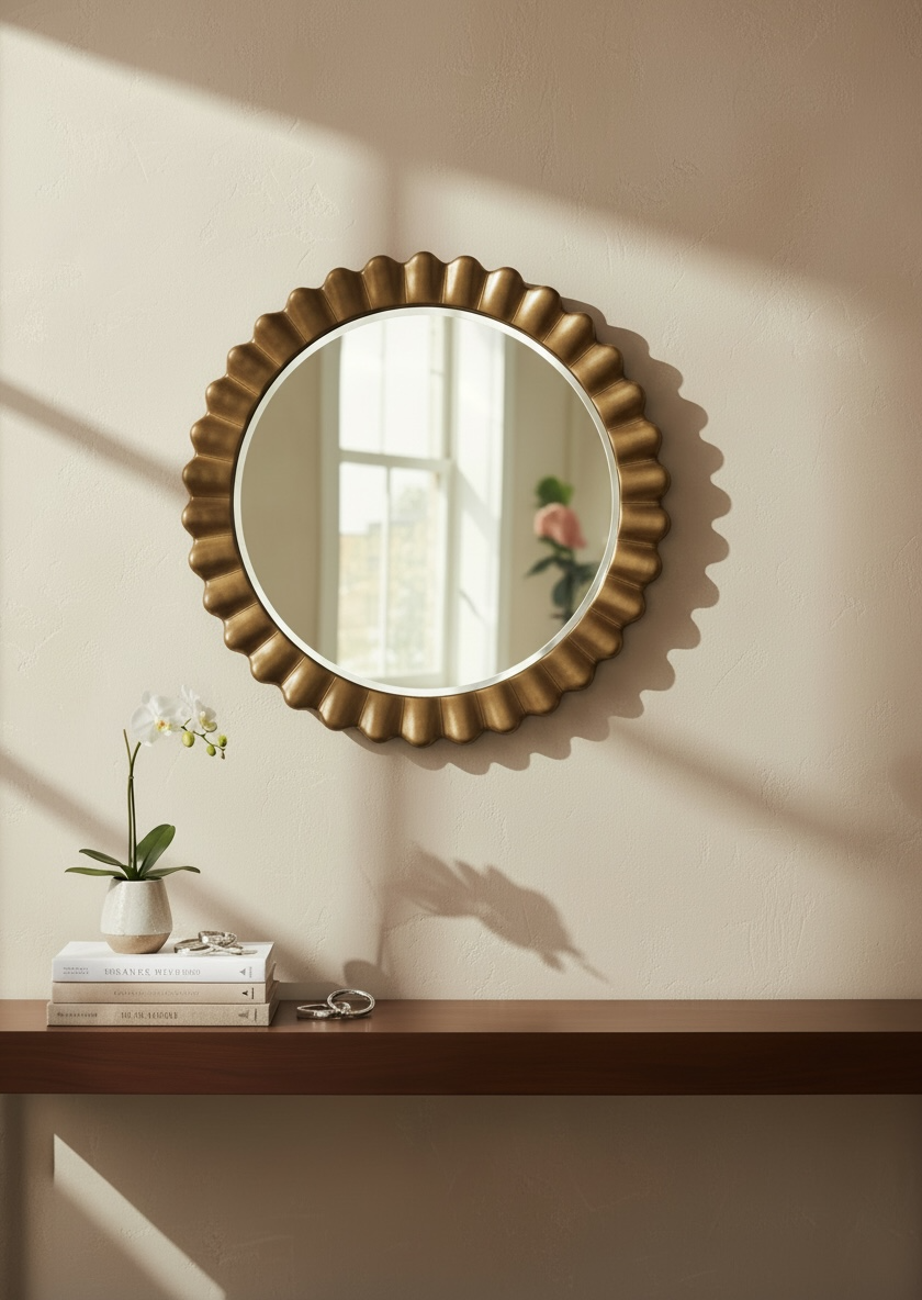 Gold Glaze Decorative Mirror