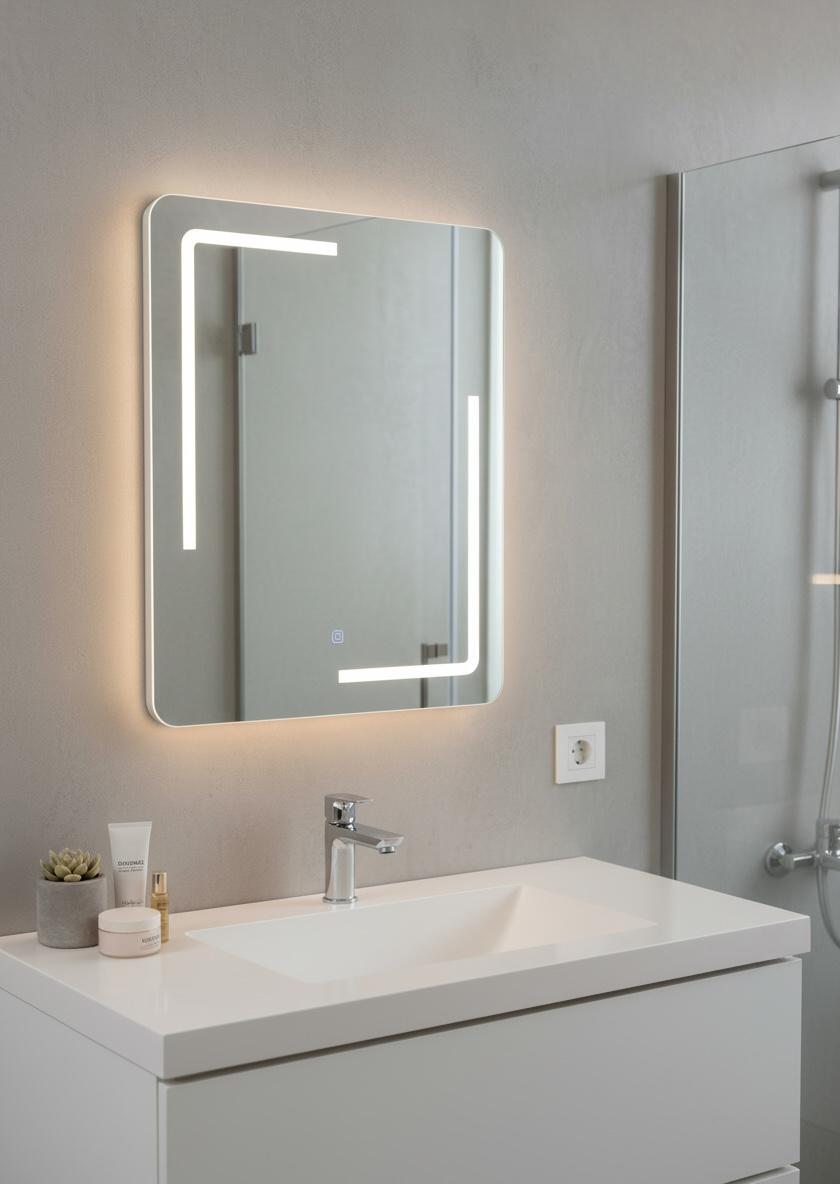 Helix Illuminated LED Mirror