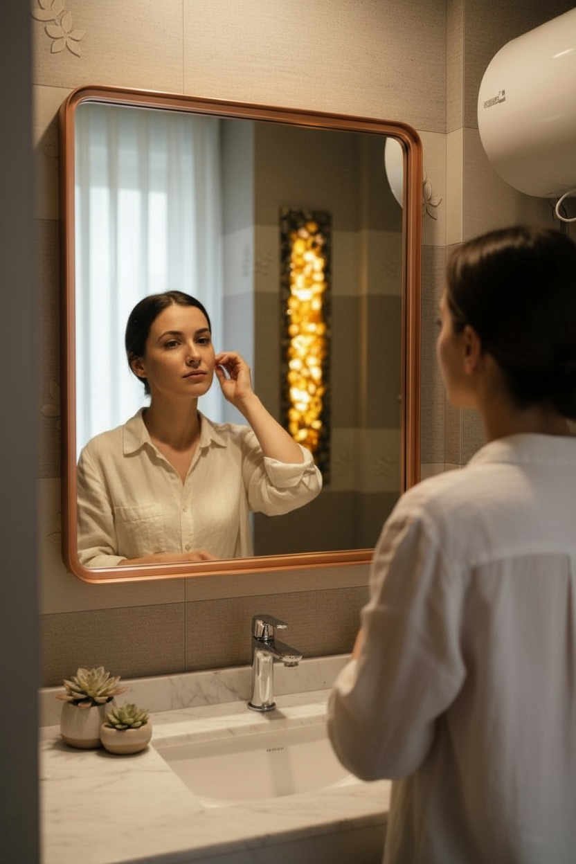 Bronze Metal Decorative Mirror