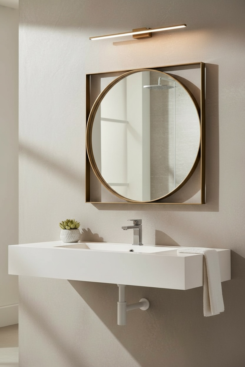 R-squire Brass Mirror