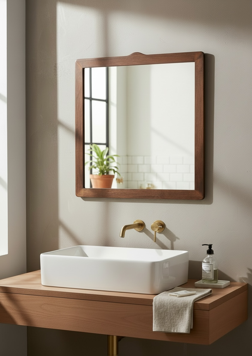 Walnut-wow Decorative Mirror