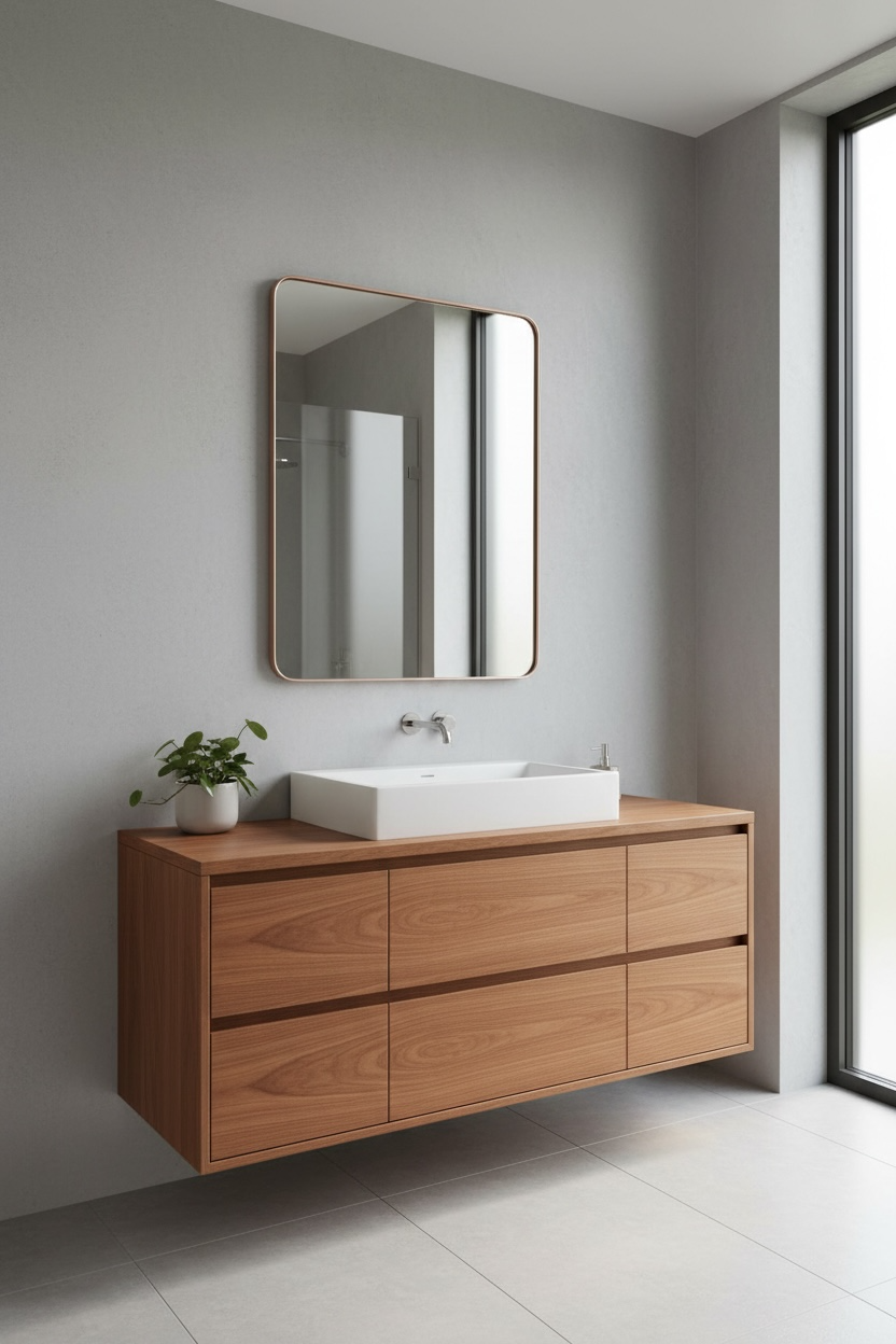 Copper Rues Decorative Mirror