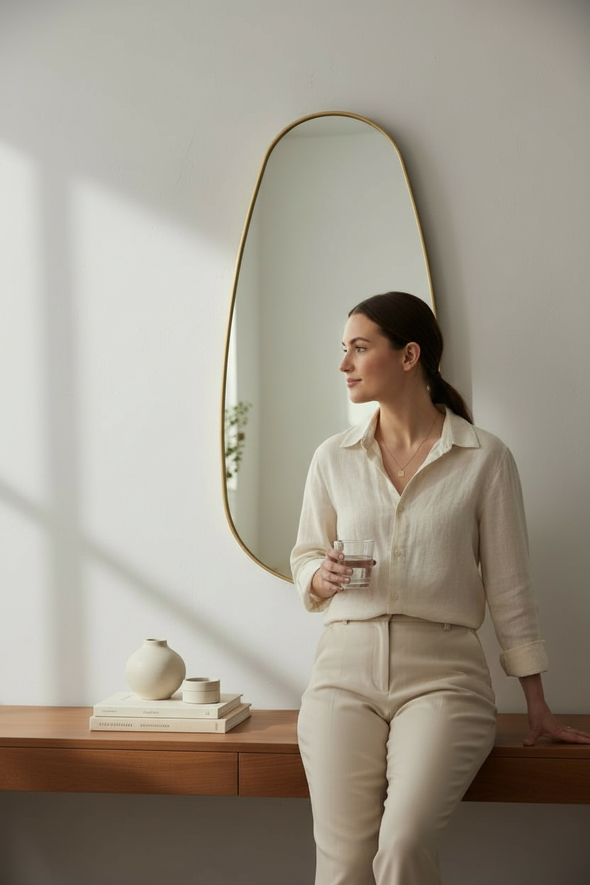 Gizlo Brass Pvd Long Mirror