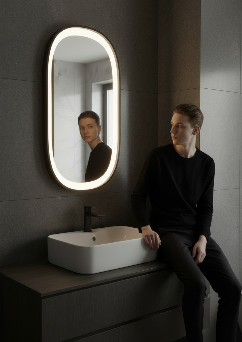 F7 Oval Led Mirror