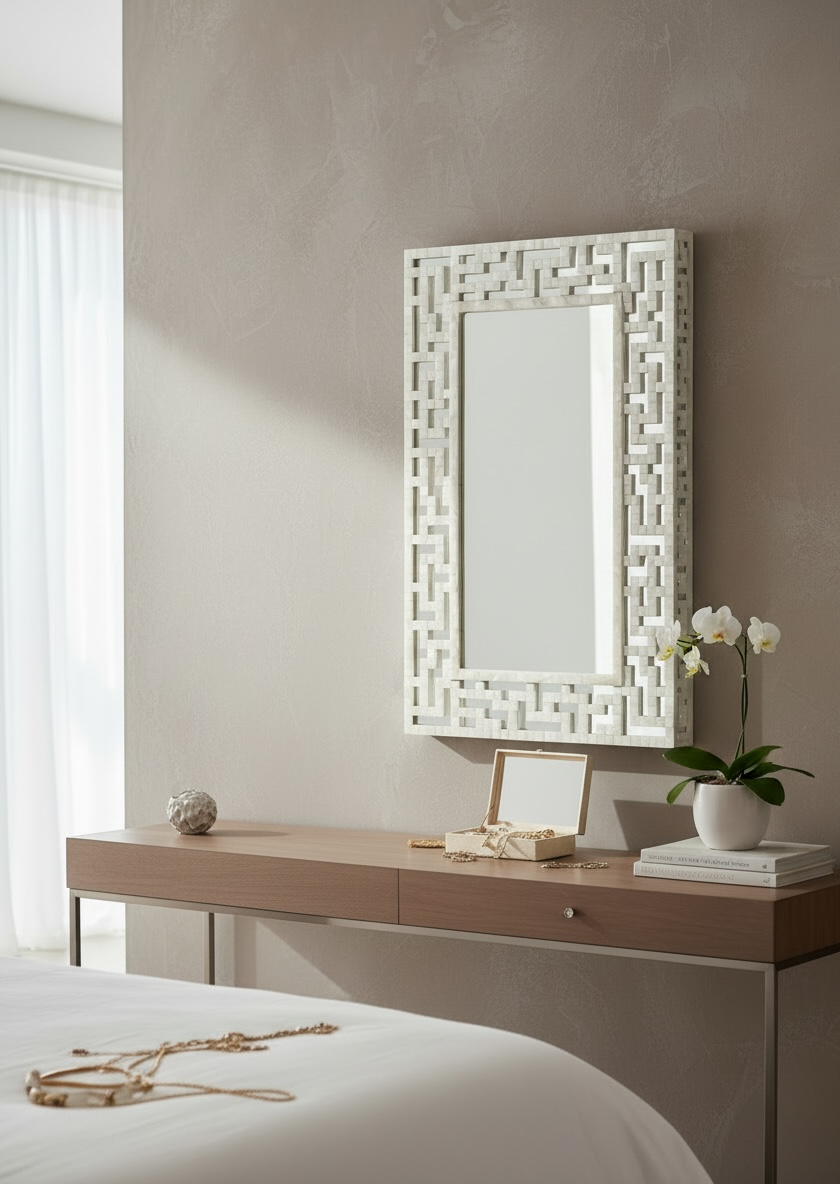 Ivory Mpearl Mirror