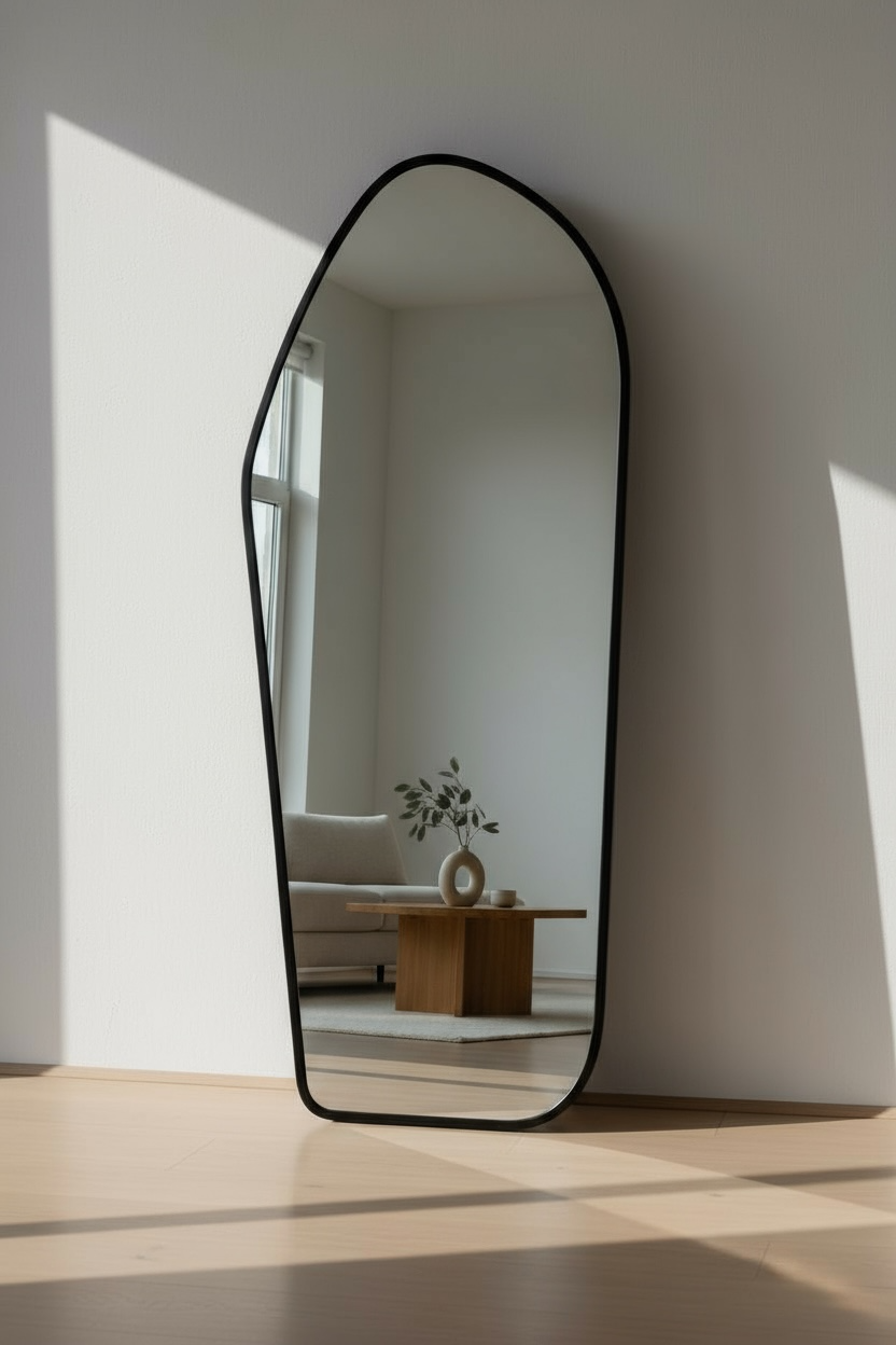 Black bozil full length mirror