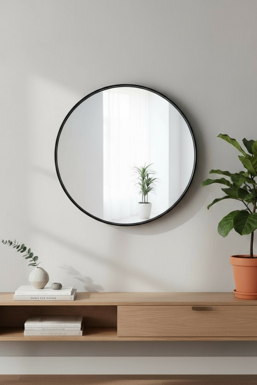 Black Rock-ring Dc Mirror