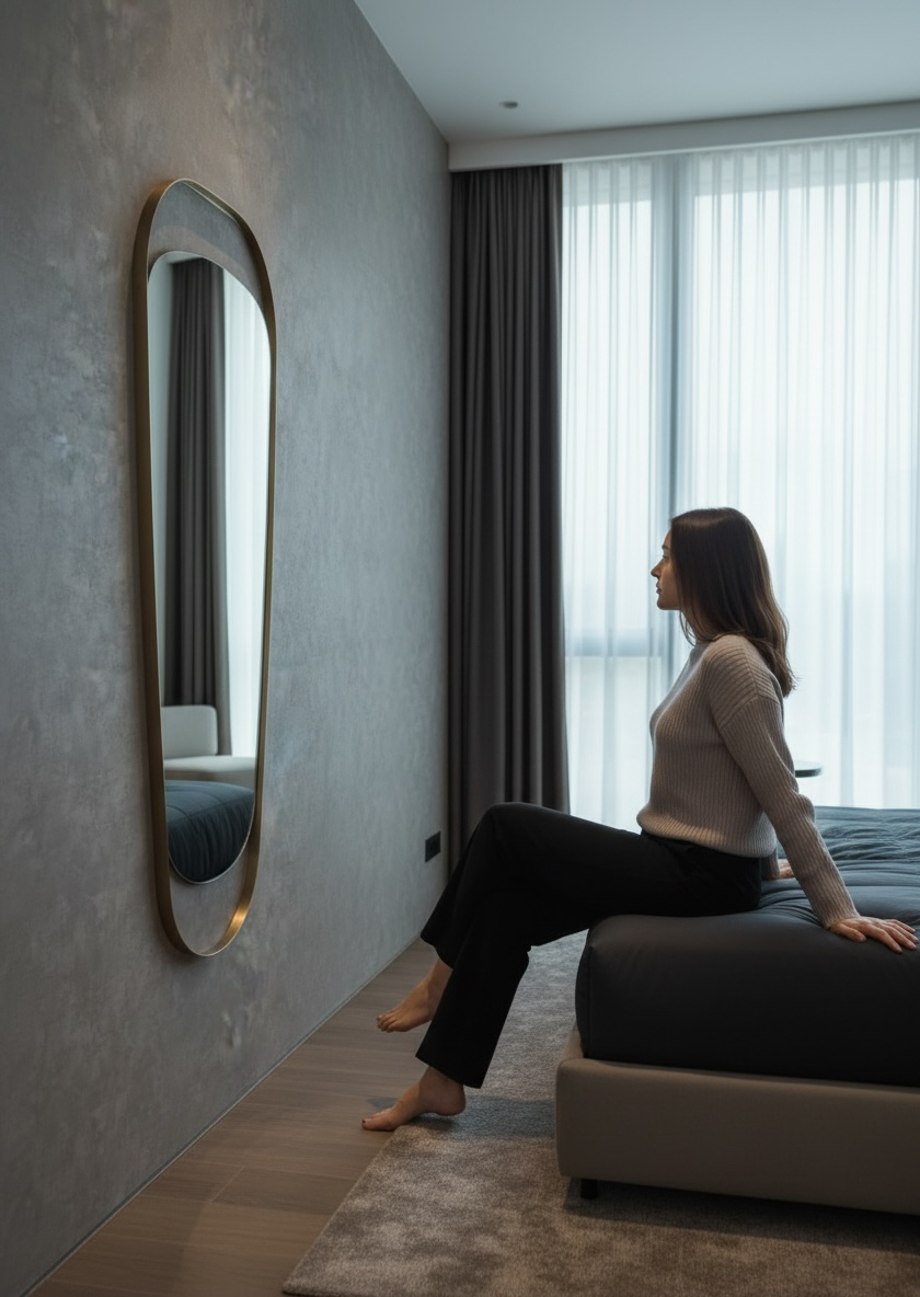 Bixo gold full length mirror