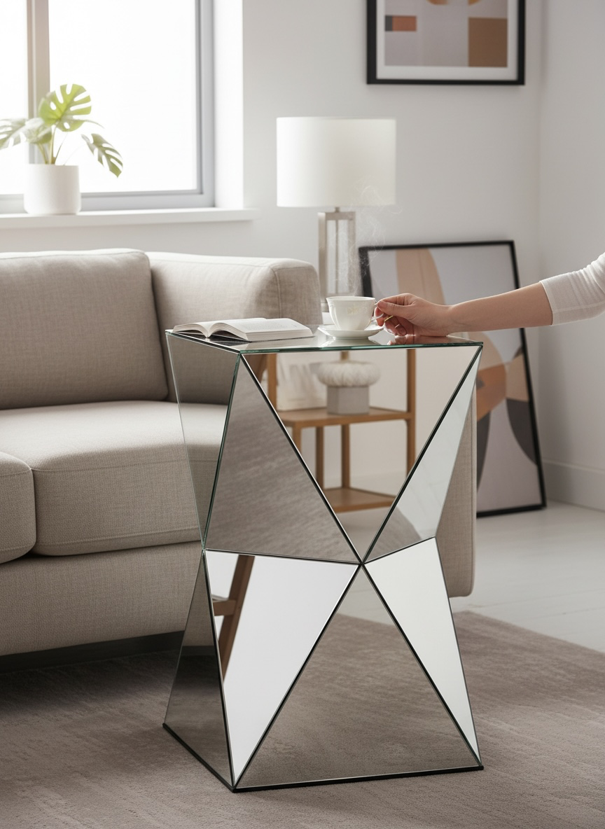 DiamX Mirror side table