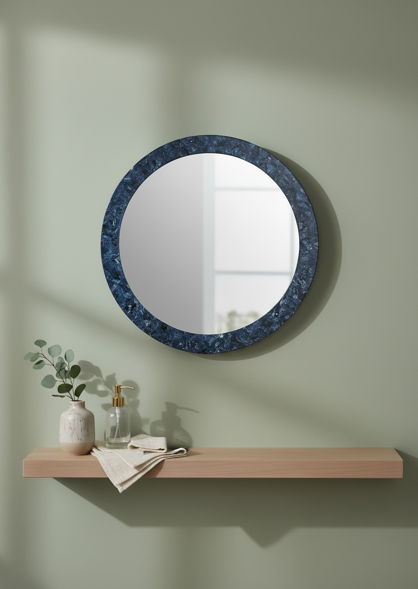 Blue Well Decorative Mirror