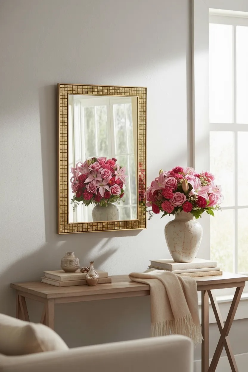 Italian Gold Mosaic DG Mirror