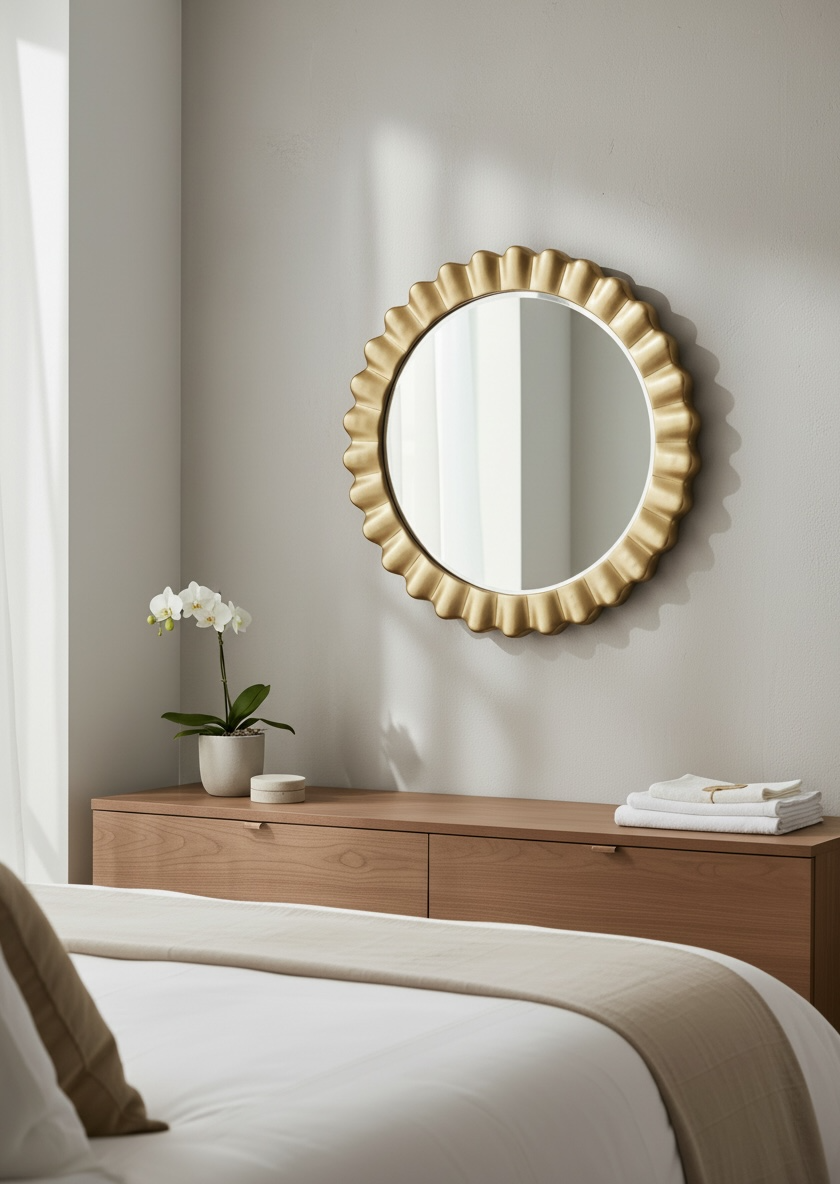 Gold Glaze Decorative Mirror