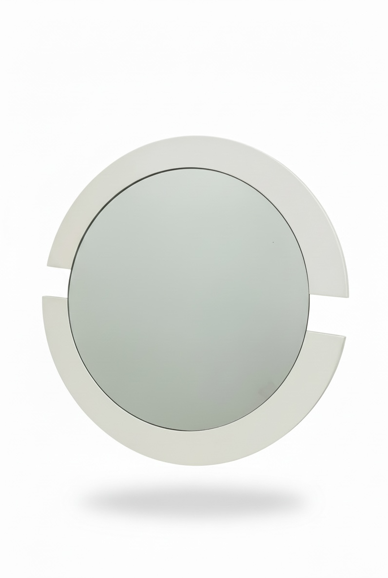 White Double C Mirror
