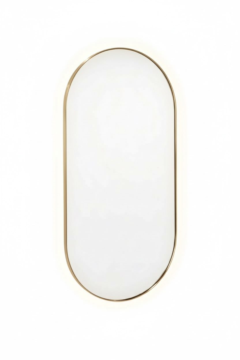 Brass Capsule Led Mirror