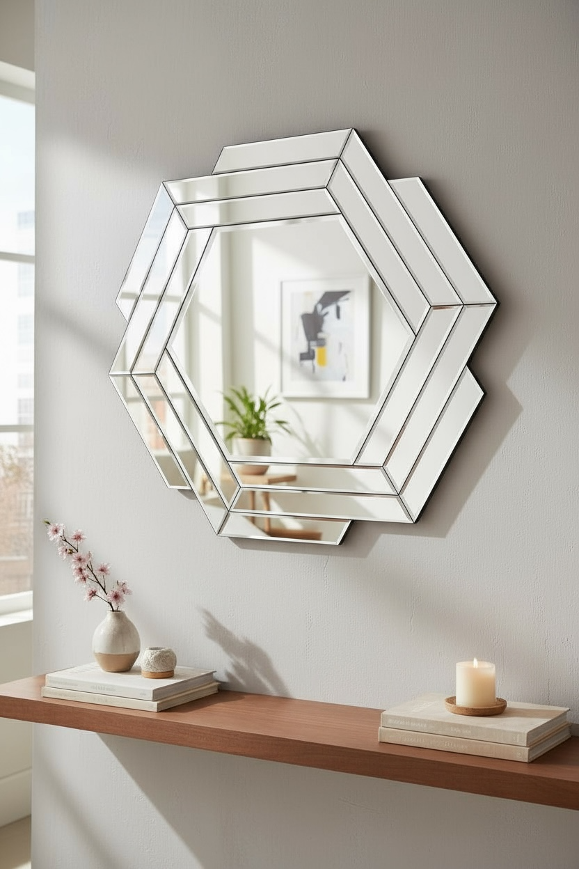 Hexpex venetian mirror