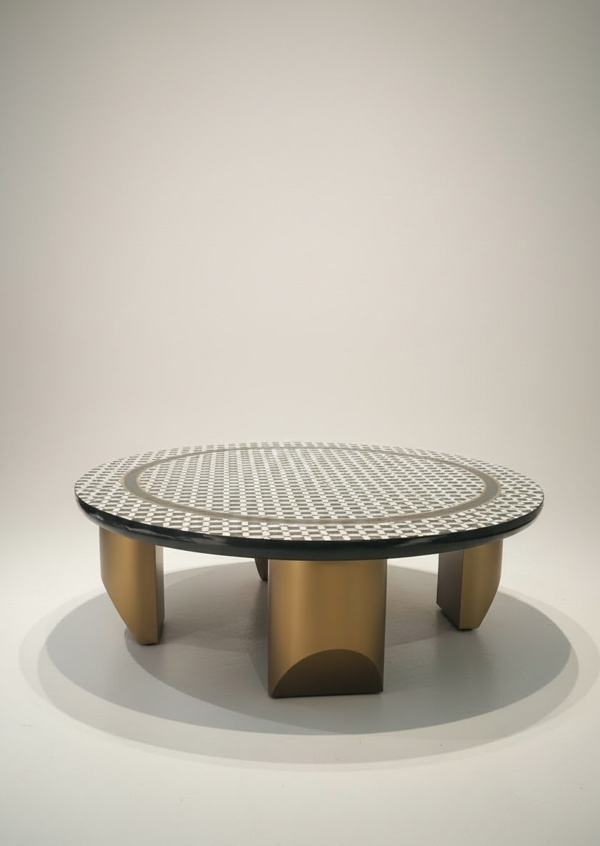 Trevix gold centre table