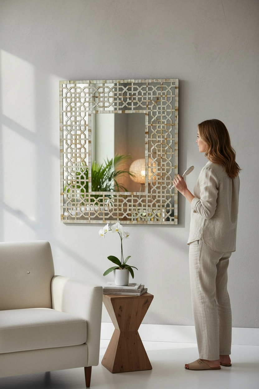 Ivory Mpearl DA Mirror