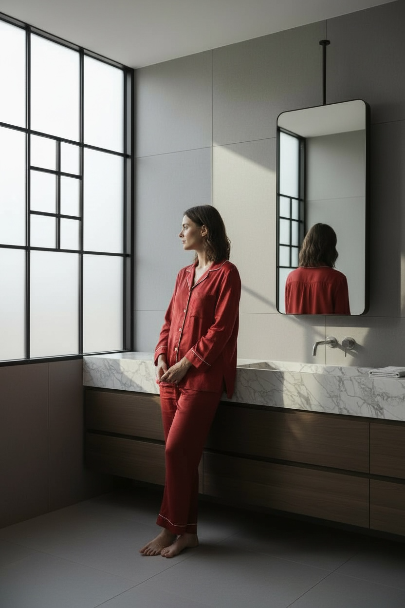 Suspended Black Pvd Mirror