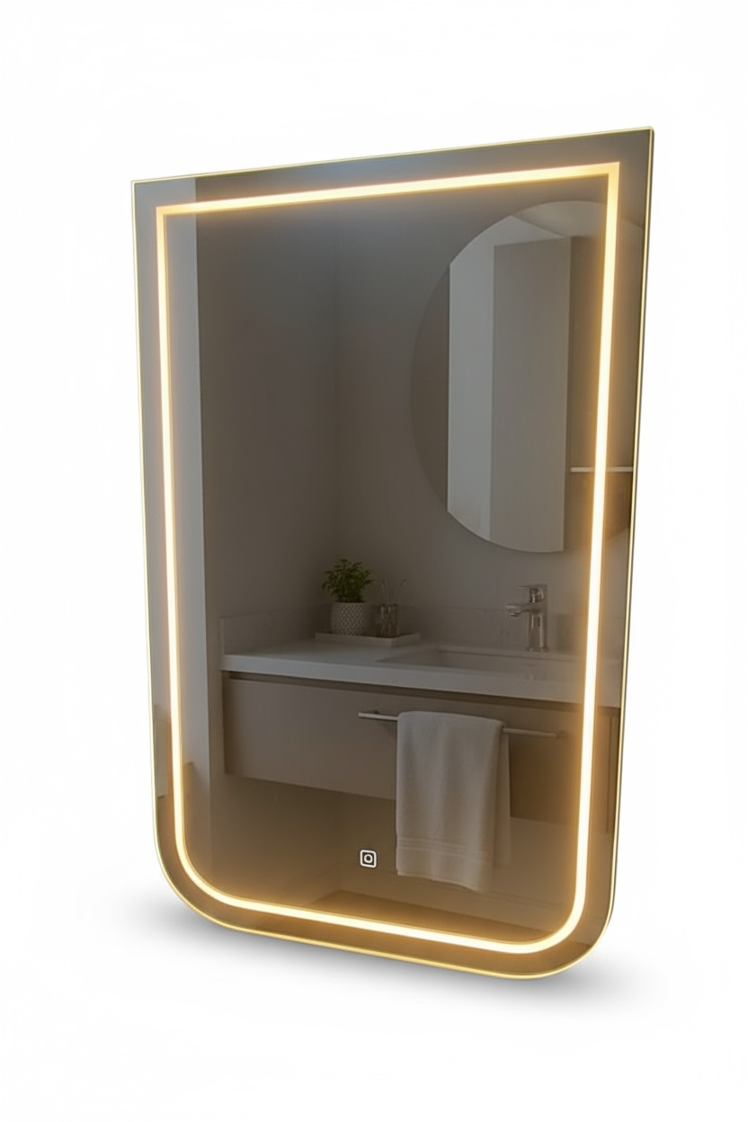 Twolines LED backlit mirror
