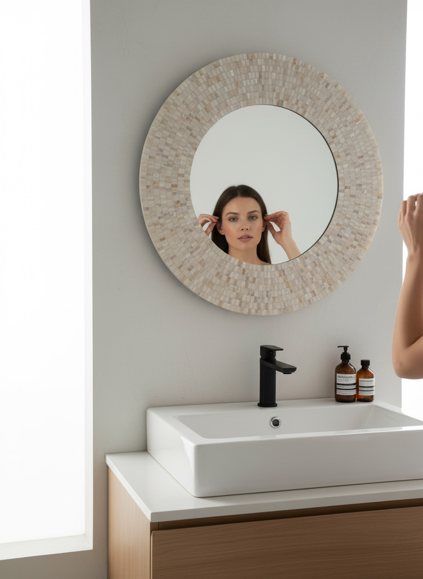 Ivory Love Decorative Mirror