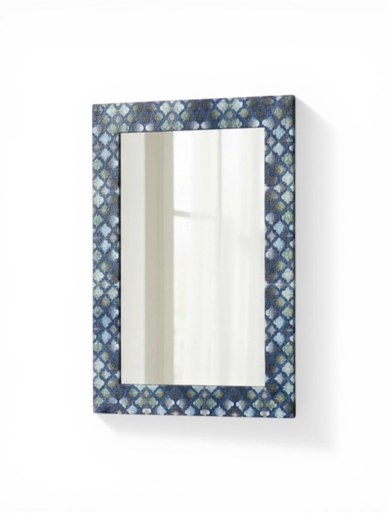 Blue Pearls Leaf Dc Mirror