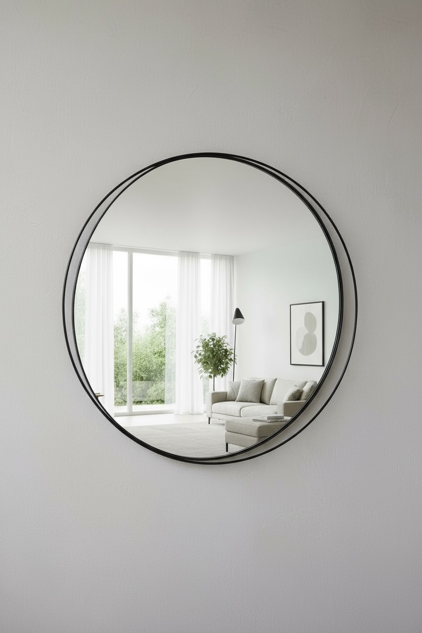 Black Metal Ring Dc Mirror