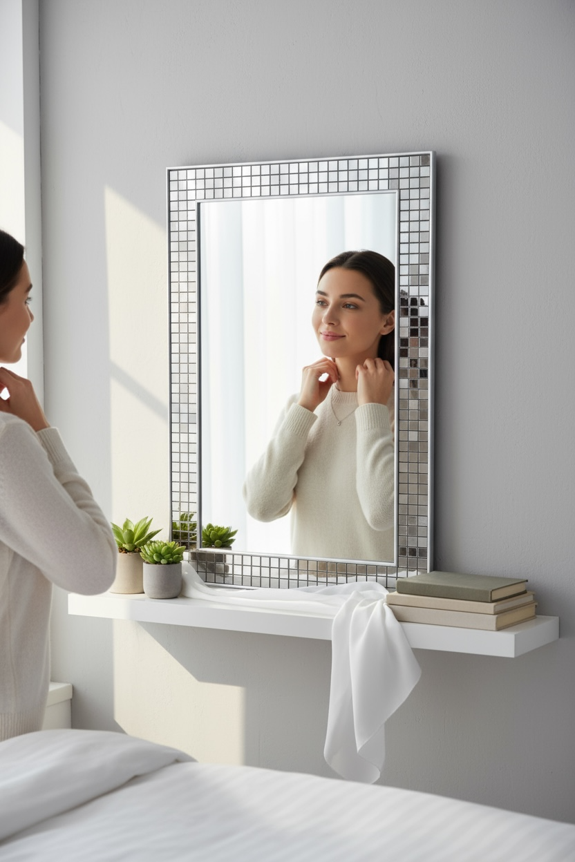 Silver Mosaic X4 Mirror