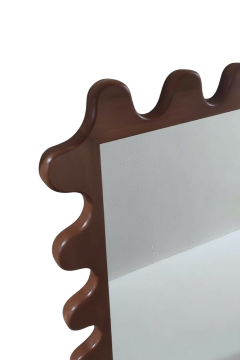 Rinshaw brown led mirror