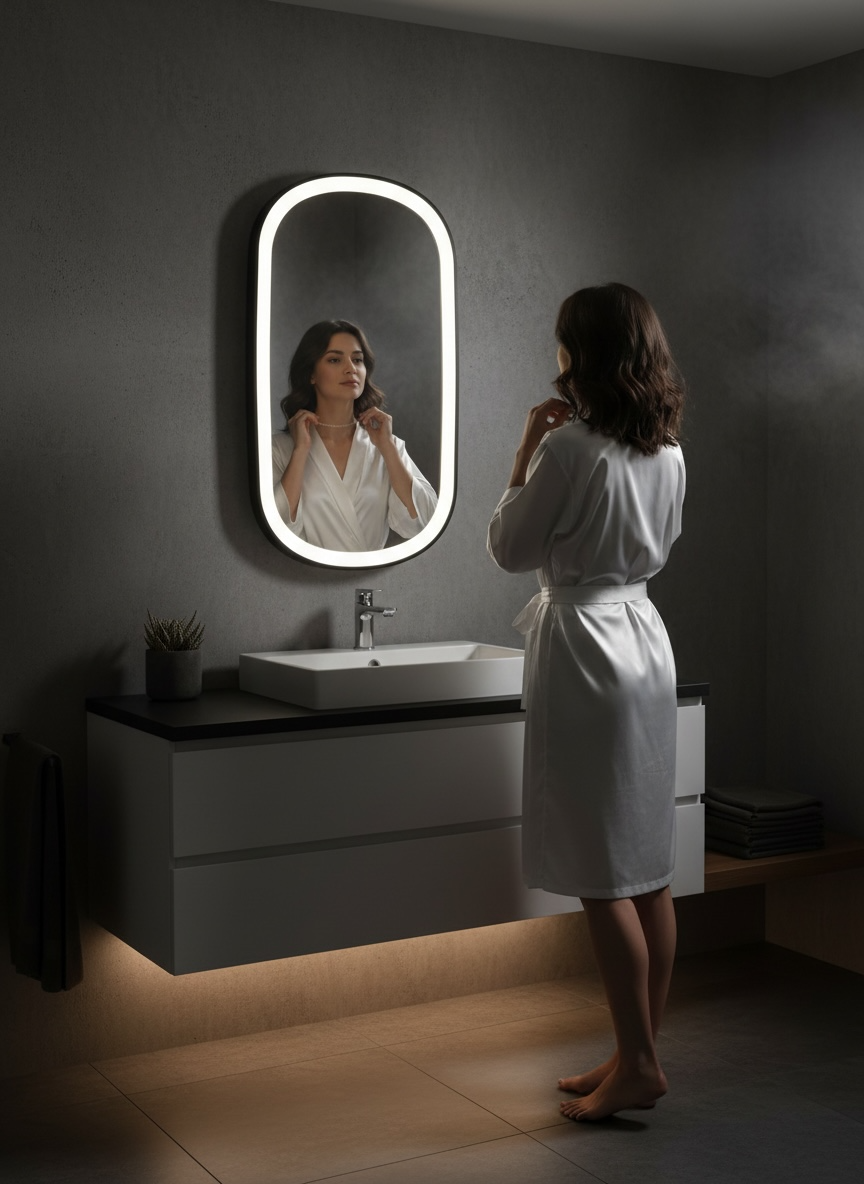 F7 Oval Led Mirror