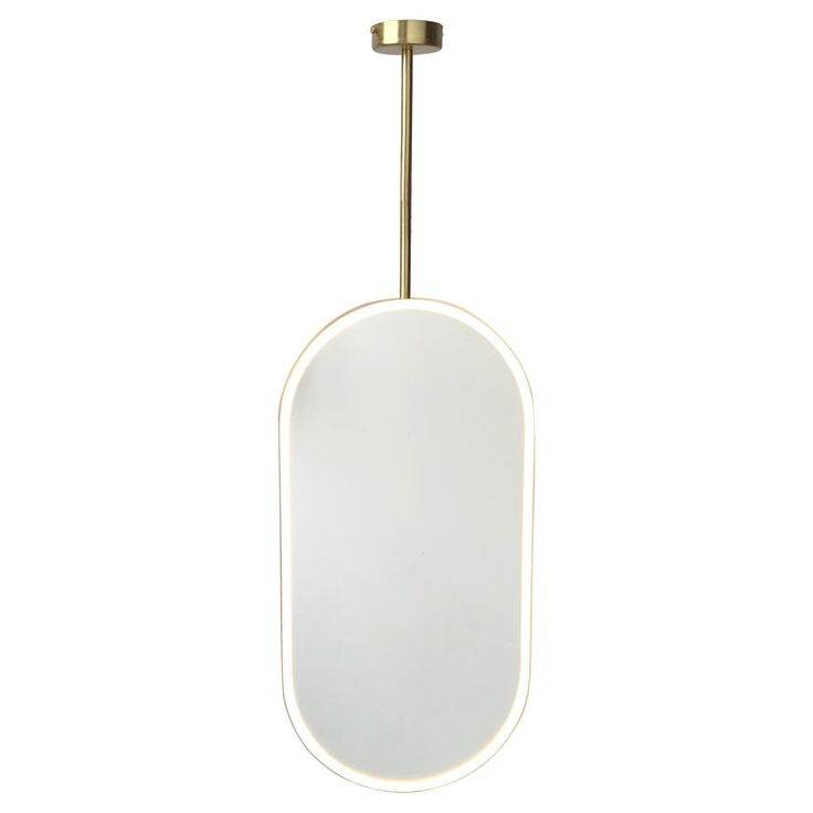 Suspended capsule led mirror with Dfogger - Mirrorwalla