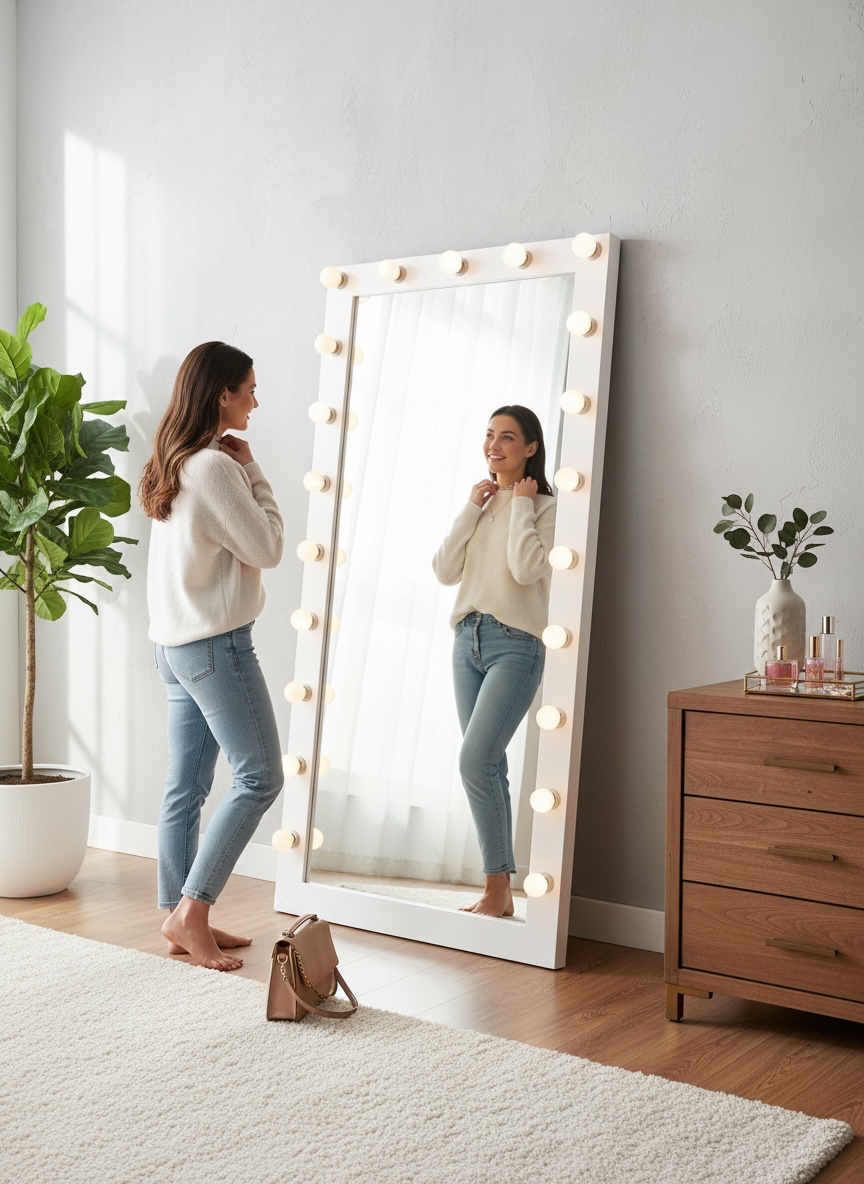 F-size Hollywood Makeup Mirror