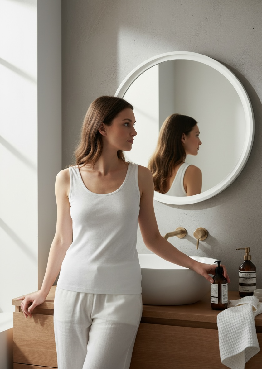 White-bowl Decorative Mirror