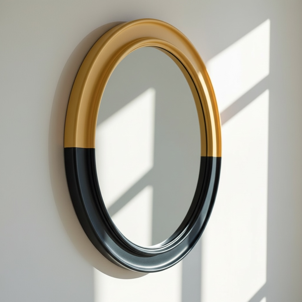Aster Yellow Decorative Mirror