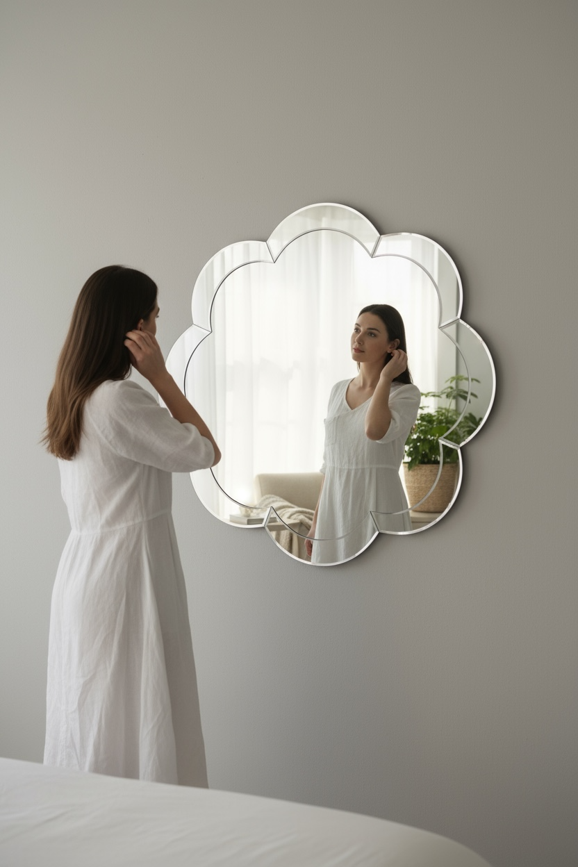 Baby flower Venetian mirror