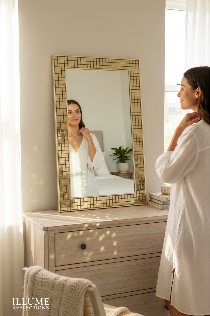 Italian Gold Mosaic DG Mirror