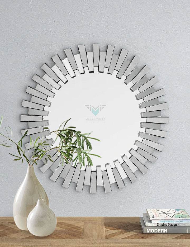 Decorative Glassy Lines Mirror - Mirrorwalla