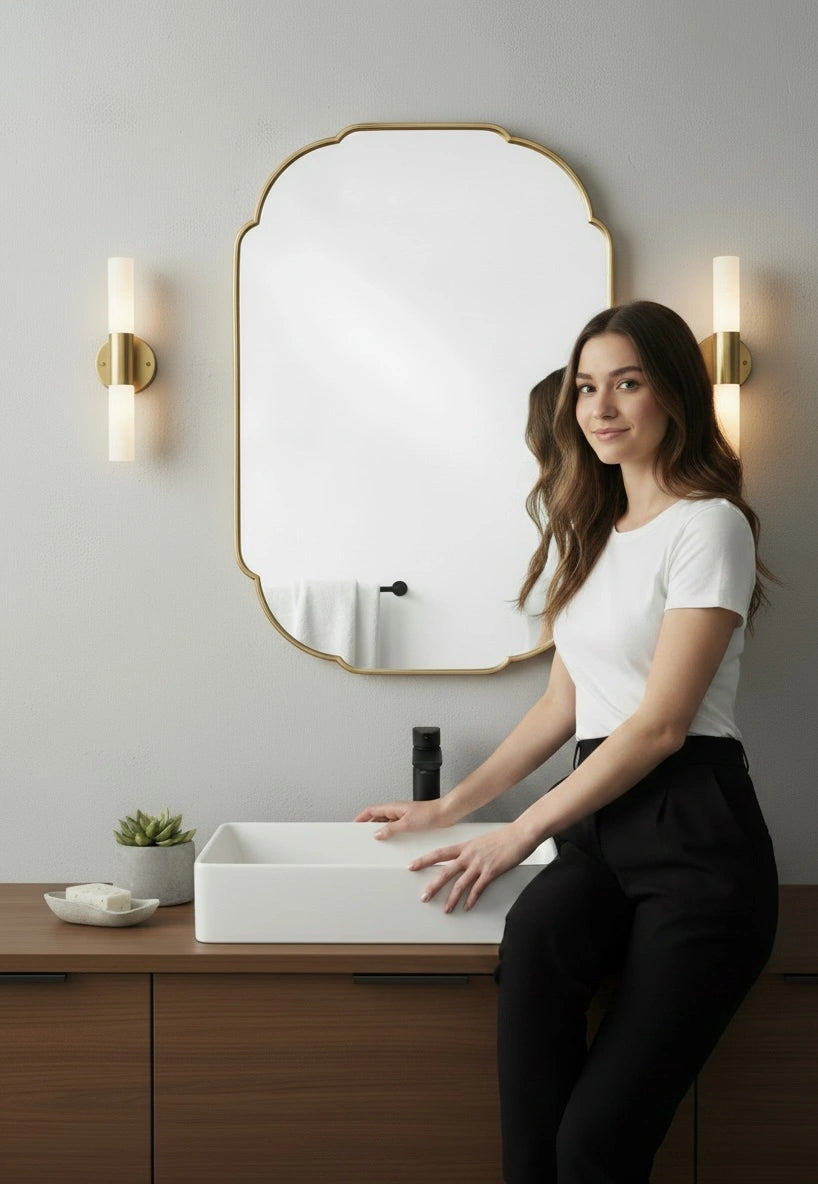 Dezco gold dc mirror