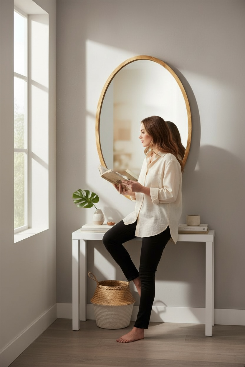 Oval Rise Decorative Mirror