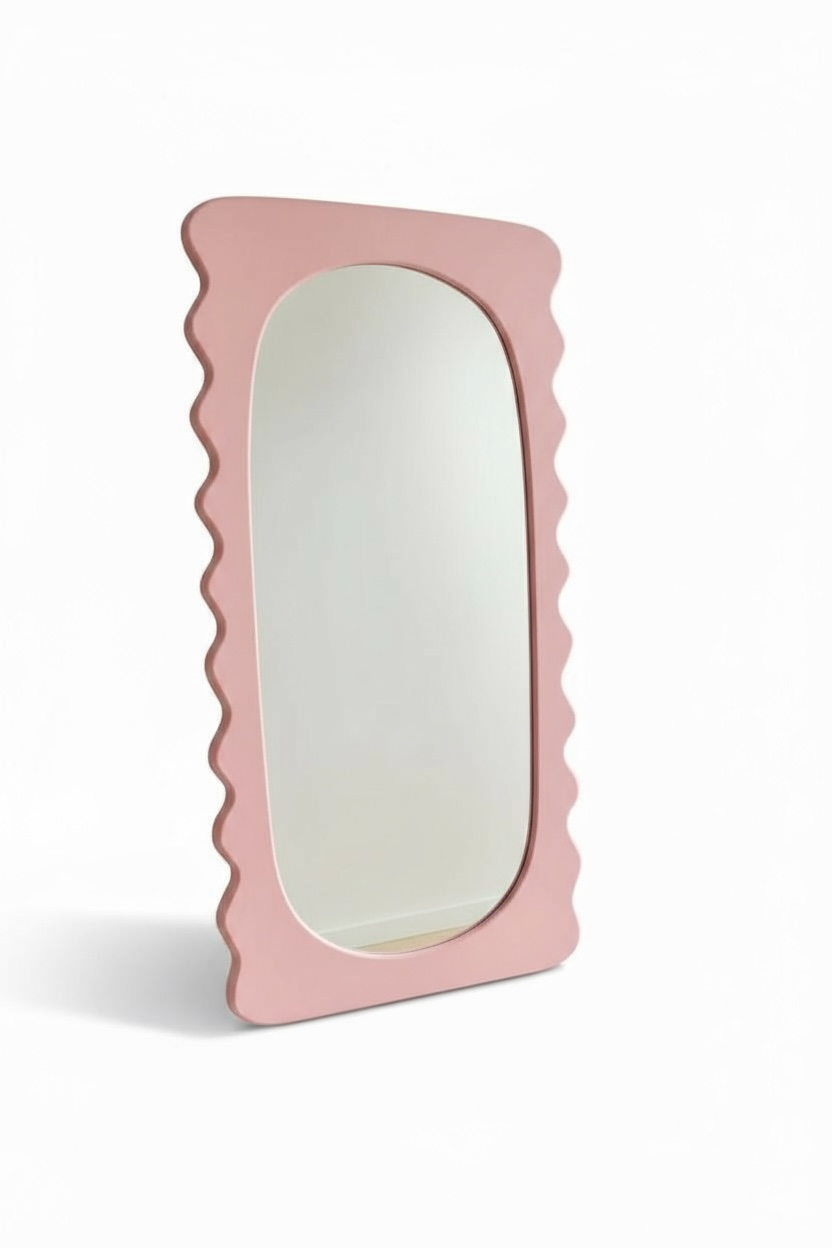 Weaving Pink Full Length Mirror