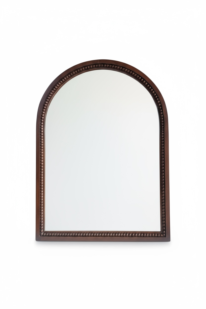 Teak dotoarch decorative mirror