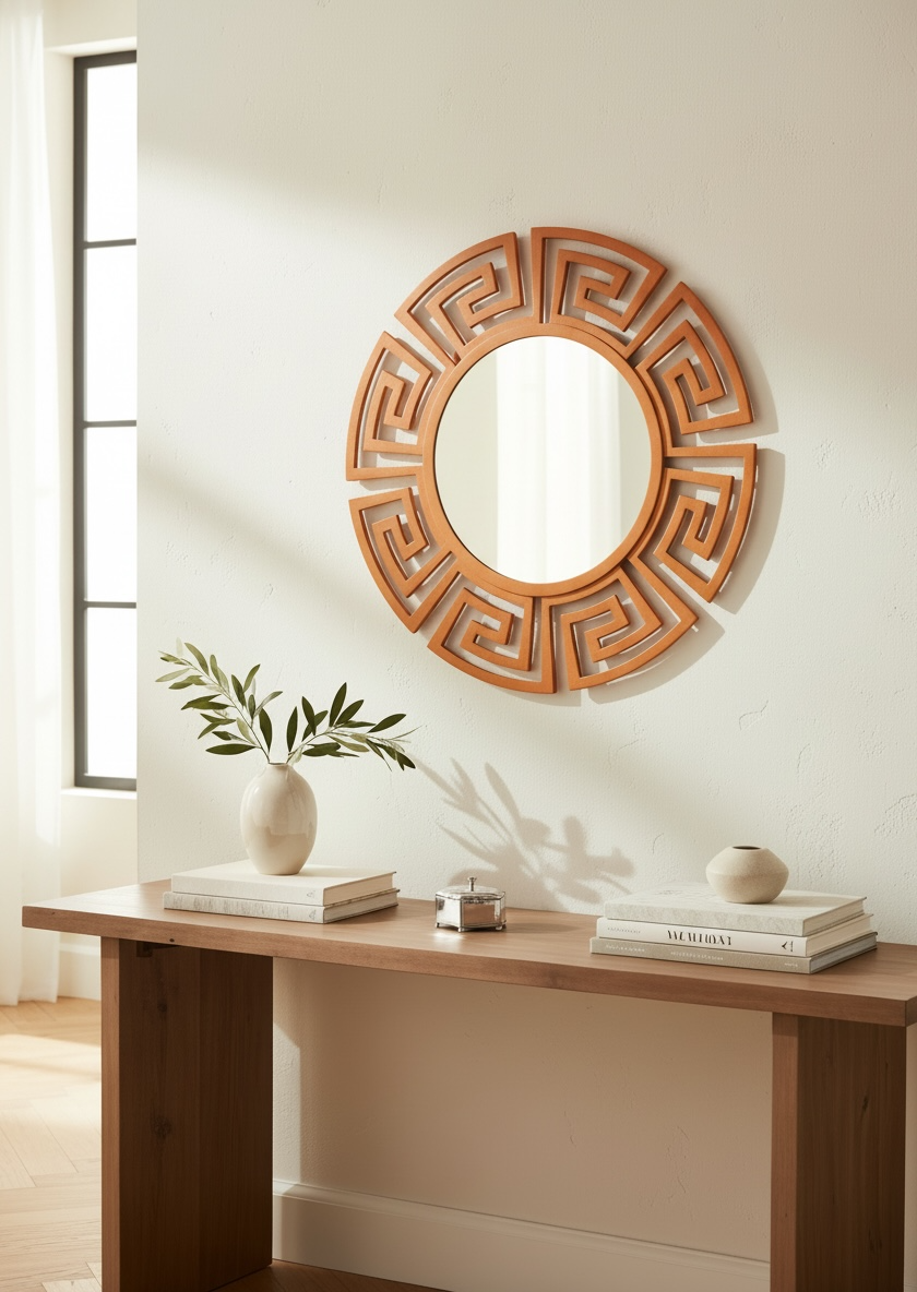 Teak Versace Decorative Mirror