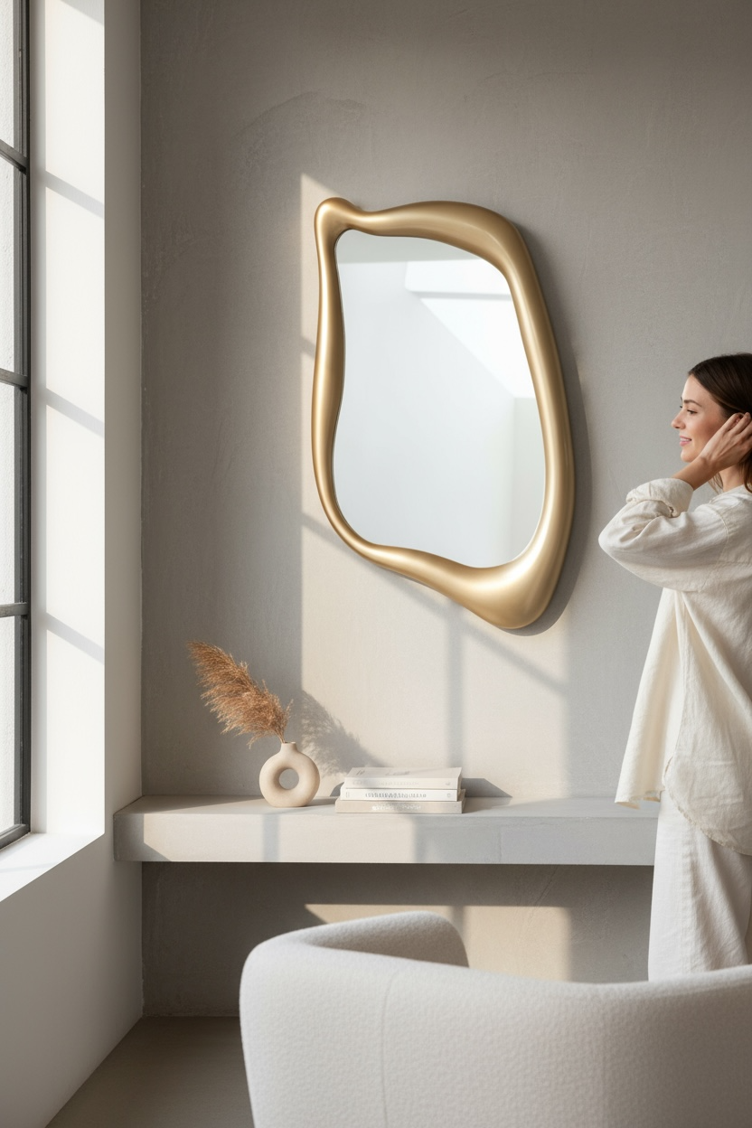 Orgis gold decorative mirror