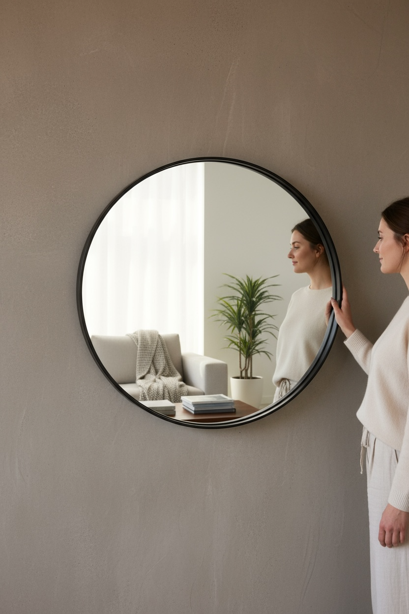 Black Rock-ring Dc Mirror