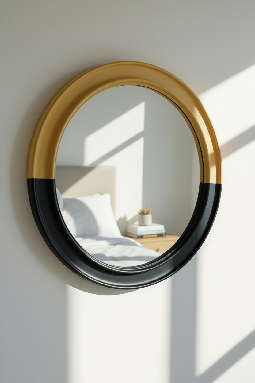 Aster Yellow Decorative Mirror