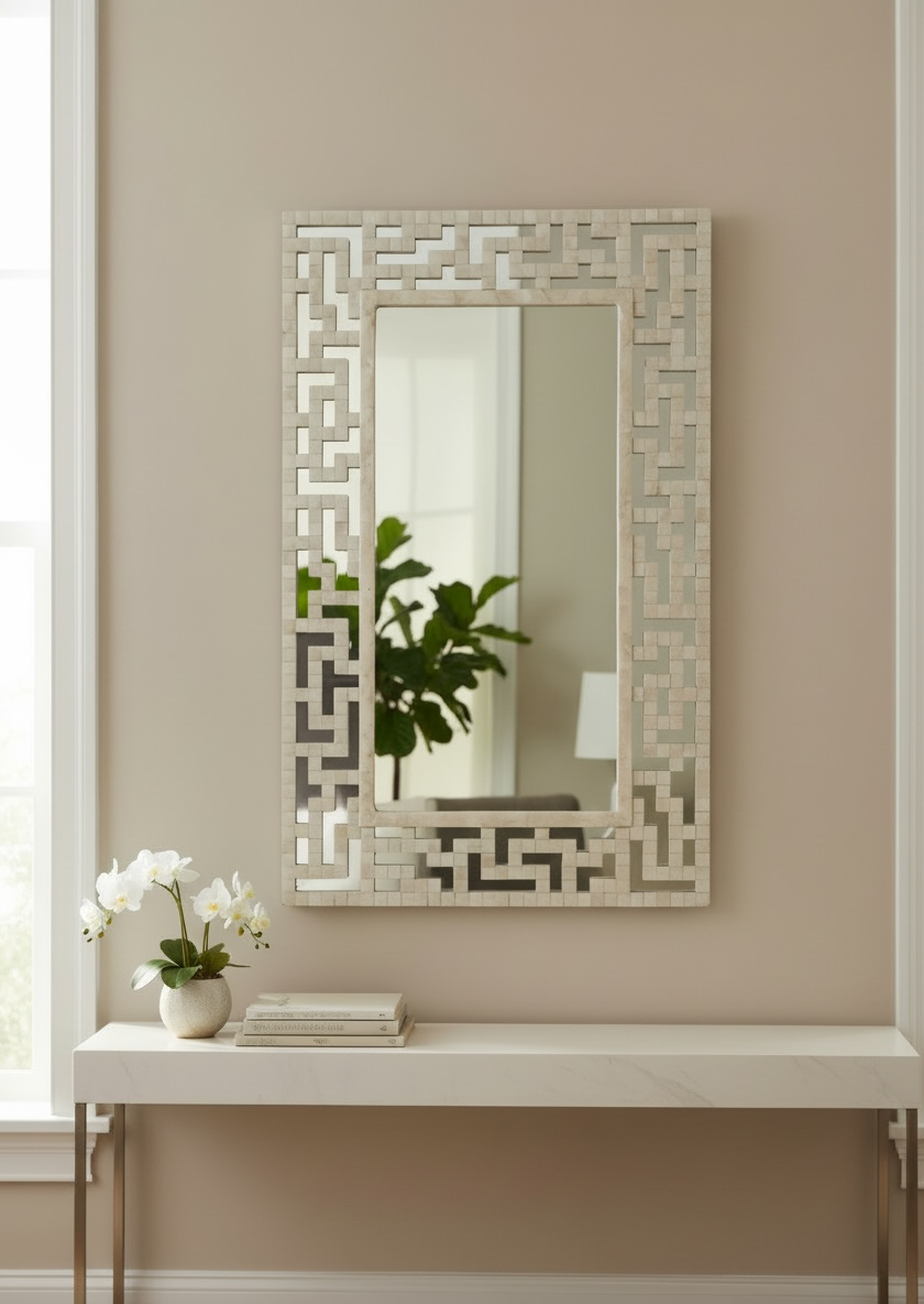 Ivory Mpearl Mirror